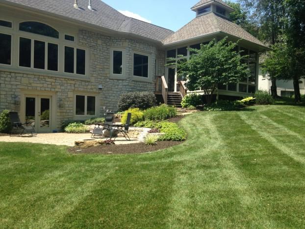 A recent landscaper job in the  area